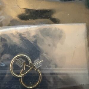 14kt gold flash plated tiny hoop earrings